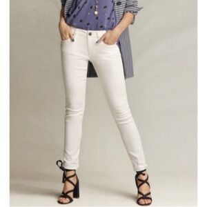 Cabi Stretchy White Slimmie Skinny Jeans Pants Spring Size 8 #5088‎